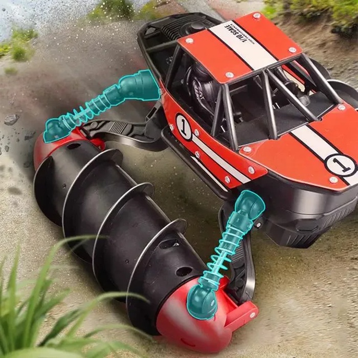 ماشین دوزیست - 1 F - آبی خاکی کنترلی / le neng to