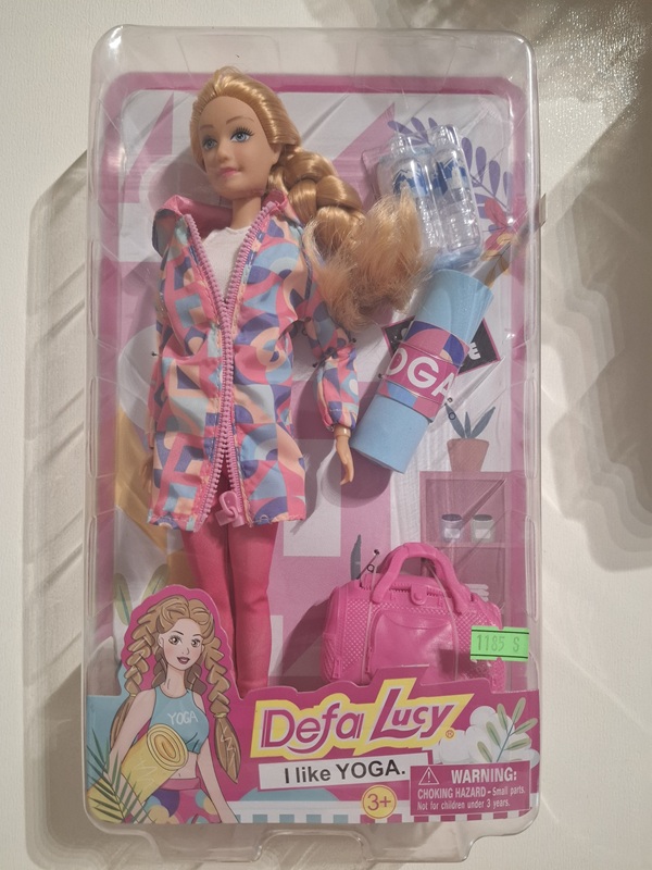عروسک باربی یوگا با لوازم - 8477 / defa