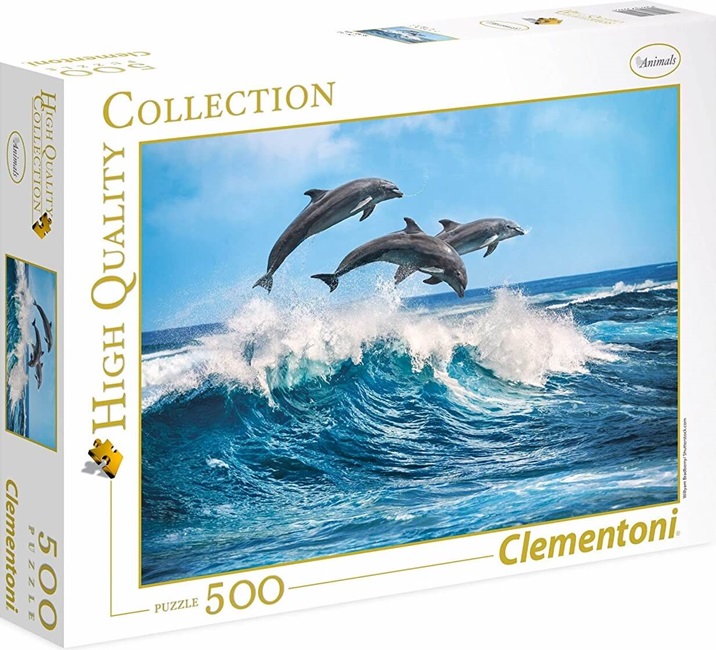 پازل دلفین ها -500 قطعه  - کد 35055 / Clementoni