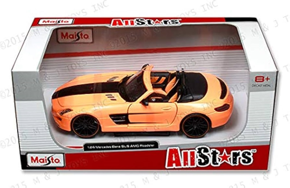 ماکت  بنز SLS AMG roadstar - کد 31370- 1:24 /  maisto