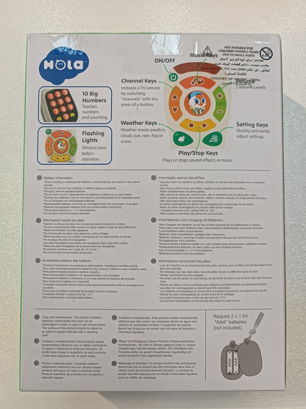 کنترل ریموت آموزشی - 3113 - هولی تویز / hola
