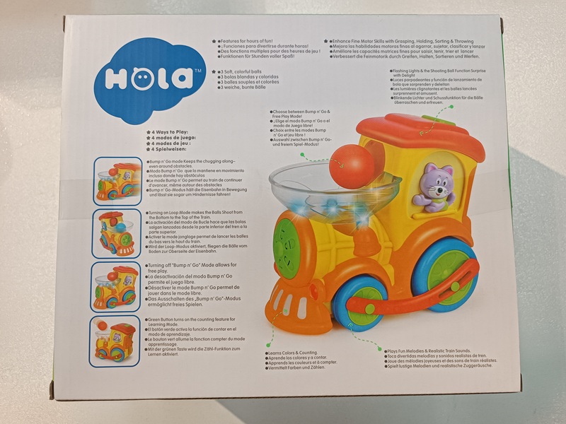 قطار با توپ موزیکال کد 958 هولی تویز  - hola