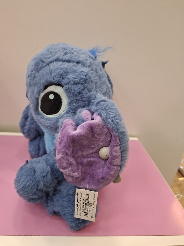 استیج گوش بنفش طرحدار - 25 cm  - پولیش -0160/