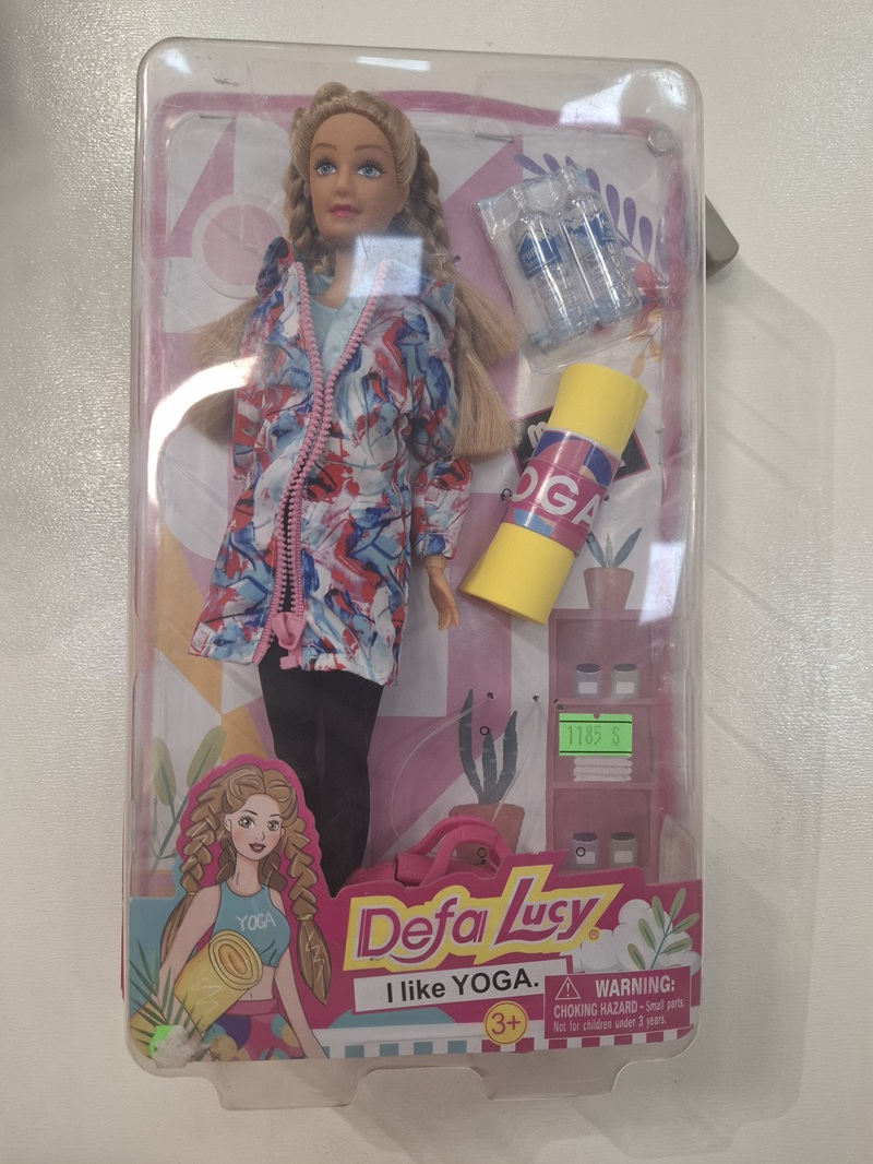 عروسک باربی یوگا با لوازم - 8477 / defa