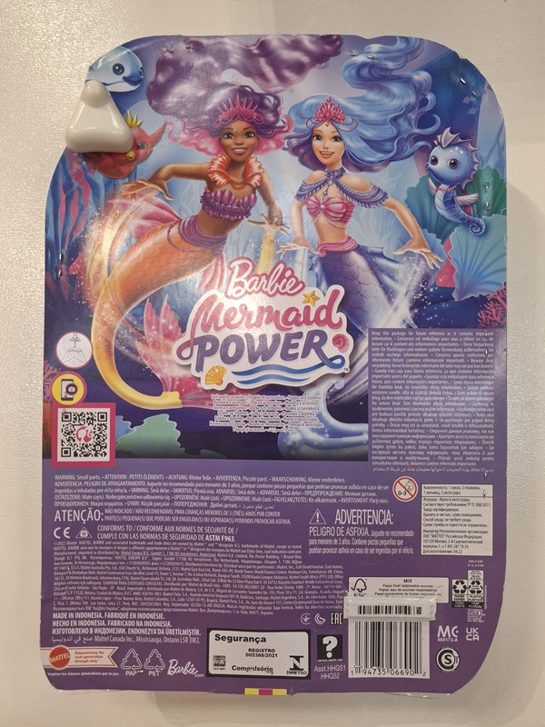 عروسک باربی - HHG 52 - پری دریایی / mattel